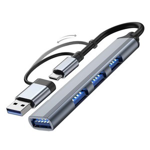 <span class=keywords><strong>USB</strong></span> C סוג C 3.1 רכזת 3.0 2.0 רב 4 נמל ספליטר מתאם OTG מתכת מעטפת עבור סמסונג Macbook Pro אוויר מחשב מחשב נייד - Product Image 2