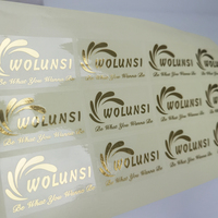 Étiquettes autocollantes personnalisées en vinyle transparent avec dorure à chaud, rouleau imperméable, logo personnalisé, pour bougies et artisanat