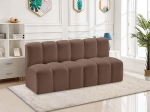 Canapé-lit pliable moderne en velours et cuir de 60 pouces - Product Image 6
