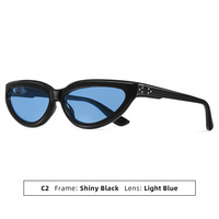 Kacamata Hitam Retro Cat Eye Eropa Amerika 2026 New SZH 3243 Y2K Unisex High-end, Fashionable, Pelindung UV400