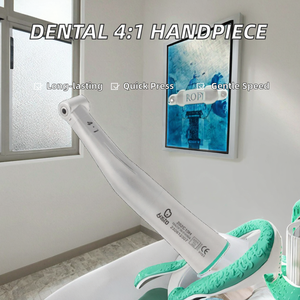 BESTO Dental Eléctrico Contra-ángulo de Botón 4:1 con Anillo Verde, de Baja Velocidad, de Acero Inoxidable, Pieza de Mano Endodóntica con Motor Certificado CE - Product Image 2