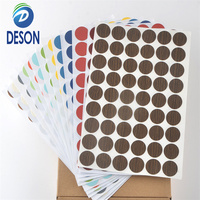 Deson 15mm 21mm Accessoires de meubles décoratifs en PVC autocollants pour vis, cache-vis pour bois, autocollants pour trous, pour mur, cabine