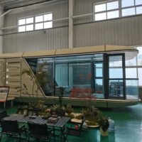 Maison-capsule intégrée intelligente, imperméable, préfabriquée, tentes de glamping pour les stations de vacances