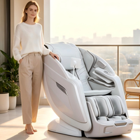Fauteuil de massage Shiatsu électrique de luxe à roulement, pétrissage, airbag, chaleur et télécommande pour le corps entier - Prix abordable