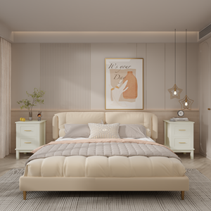 Modern Nightstand <b>With</b> 2 <b>Drawers</b> Wood <b>Bedside</b> <b>Table</b> For <b>Small</b> Spaces Bedroom Storage <b>Drawer</b> Unit - Product Image 6