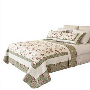 Juegos de Ropa de Cama de Algodón Vintage con Retazos Florales, Juegos Reversibles con Diseño Floral Vintage - Product Image 6