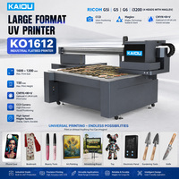 Mesin digital besar industri i3200 2/3/4/6/8 kepala G5 G6 efek 3d papan kaca kayu inkjet led uv dtf printer flatbed