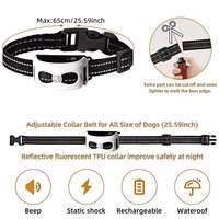 Clôture sans fil portable rechargeable pour chien, étanche IPX65, prend en charge 3 récepteurs, portée de télécommande, clôture et entraînement 2-en-1 pour la cour