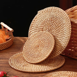 Manteles individuales para el hogar resistentes al calor con aislamiento tejido de vid, plato de mesa de comedor sólido, alfombrilla para taza, soporte para tetera para ARENA, cuenco, ollas, cuencos - Product Image 3