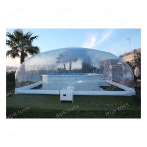 Enceintes d'<span class=keywords><strong>hiver</strong></span> de qualité commerciale dômes à bulles tente de bain gonflable couverture de piscine gonflable de natation - Product Image 6