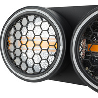 2 Ojos LED Retro Etapa Fondo Blinder Luces
