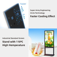 Écran publicitaire numérique LCD extérieur 86 pouces 3000 nits lisible en plein soleil IP65 SDK OEM pour centre commercial basé sur le cloud