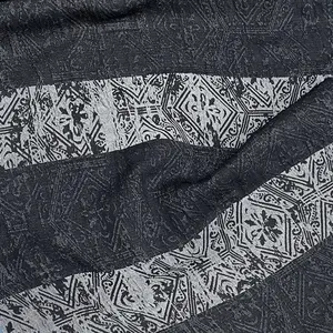 2024 High Quality New Design Jet Black Abaya Fabric For UAE Clothing