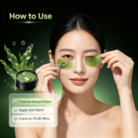 Plester Mata Laris Manis Menghilangkan Lingkaran Hitam Masker Mata Kolagen Alami Gel Pad Hidrogel Herbal Plester Bawah Mata