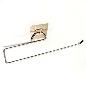 Simple <b>bathroom</b> towel rack, multi-functional storage rack, no-drill stainless steel single-buckle toilet paper holder, <b>kitchen</b> - Product Image 3