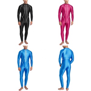Fabricant de maillots de bain sportifs personnalisés pour hommes : Combinaison de bain intégrale anti-UV, pantalon long de bain, combinaison brillante, maillot de bain une pièce - Product Image 1