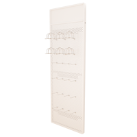 Yihe – Nouveauté : Étagère murale de rangement en métal pour cuisine, personnalisable, peu encombrante, avec panneau perforé et supports de suspension pour affichage et organisation