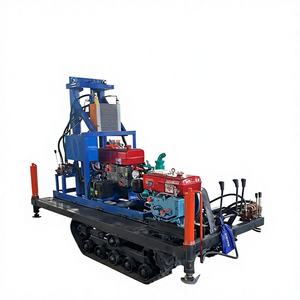 Machine de forage de puits d'eau montée sur chenilles à haute efficacité, 300 m de profondeur, foreuse rotative hydraulique pour chantier de construction - Product Image 3