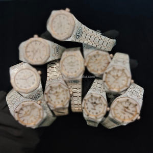 Montre mécanique automatique rectangulaire personnalisée en moissanite, style hip-hop, avec cristal saphir et diamants, pour homme d'affaires - Product Image 4