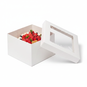 Cajas de Cartón Cuadradas Blancas YZ para Pasteles, Cajas de Dulces para Empacar Sets de Pasteles Dulces, Ideales para Regalos de Panadería, Paquetes de Regalo, Empaque de Pasteles para Fiestas - Product Image 2