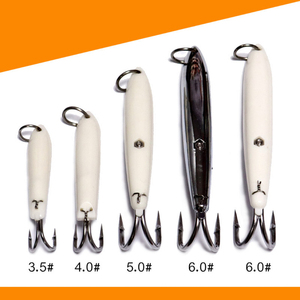 Pesca Gancho de remolque para pesca en alta mar, Gancho de ancla para pesca en barco, Gancho de pesca para macarela Golden Gun, Gancho de plástico para macarela Two Book Hook Bait - Product Image 6