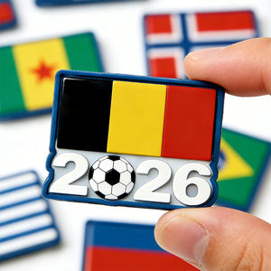 Patch <span class=keywords><strong>de</strong></span> drapeau en caoutchouc sérigraphié personnalisé pour <span class=keywords><strong>la</strong></span> <span class=keywords><strong>Coupe</strong></span> <span class=keywords><strong>du</strong></span> <span class=keywords><strong>Monde</strong></span> <span class=keywords><strong>de</strong></span> Football 2026, écologique, durable et tendance, pour vêtements et sacs - Product Image 3