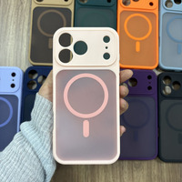 Coque antichoc mate douce au toucher en TPU+PC pour iPhone 17 Pro Max avec options de charge magnétique et sans fil personnalisables et multicolores