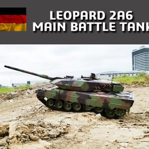 รถถังโลหะรุ่น Professional 3889-1pro เยอรมัน Leopard 2 A6 RC รถถังหลัก 2.4G 1/16 HengLong Rc - Product Image 5