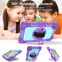 Étui en silicone antichoc robuste pour tablette pour Samsung Galaxy Tab A9 8.7 X110 X115 2023 bandoulière béquille intégrée