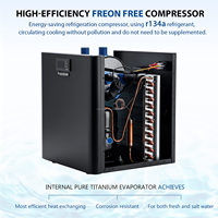 Meilleure Vente En Stock – Bain Froid Glacé 160 L avec Refroidisseur d'Eau – Compresseur 1/10 HP – Refroidisseur Réfrigérant pour Thérapie par Plongée Froide