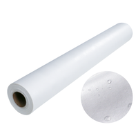 Échantillon gratuit draps de lit en papier d'examen bleu imperméables jetables de qualité supérieure laminés avec un rouleau de papier de table PE