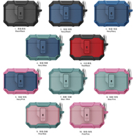 Nouveau design Full-Body Rugged Hard Shell Housse de protection avec porte-clés conçue pour étui airpods pro 2