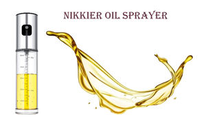 Accessori da cucina tipo Push in acciaio inox <span class=keywords><strong>Spray</strong></span> olio d'oliva bottiglia pentola per barbecue spruzzatore strumenti Dispenser per cucinare - Product Image 3