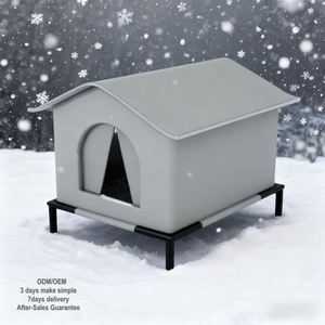 Cama de Lujo Ecológica para Mascotas, Cueva para Perros y Gatos, Resistente al Agua, con Capa de Aluminio y Tela Oxford, Desmontable y Lavable, para Todo Tipo de Clima - Product Image 1