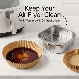 Tapis en silicone de qualité alimentaire spécial, absorbant, pour friteuse à air, barbecue domestique et séparateur d'huile pour papier cuisson - Product Image 4
