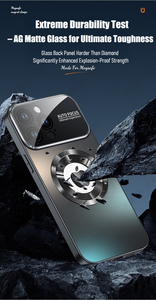 Étui magnétique pour <span class=keywords><strong>iPhone</strong></span> 15 16 17 Pro Max Protecteur d'objectif en matériau PC Supports Coque de charge sans fil Poignées de couverture de téléphone portable - Product Image 4
