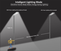 Lampadaire solaire monocristallin 50W à haut lumen, IP65, en alliage d'aluminium, angle de faisceau 140°, télécommande, garantie 3 ans