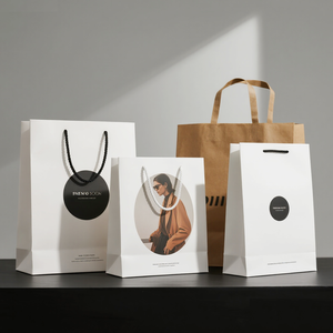 Sacs en <span class=keywords><strong>papier</strong></span> personnalisés pour l'alimentation, les vêtements, les achats, avec logo, sacs cadeaux, sacs en <span class=keywords><strong>papier</strong></span> kraft, adaptés aux petites entreprises - Product Image 1