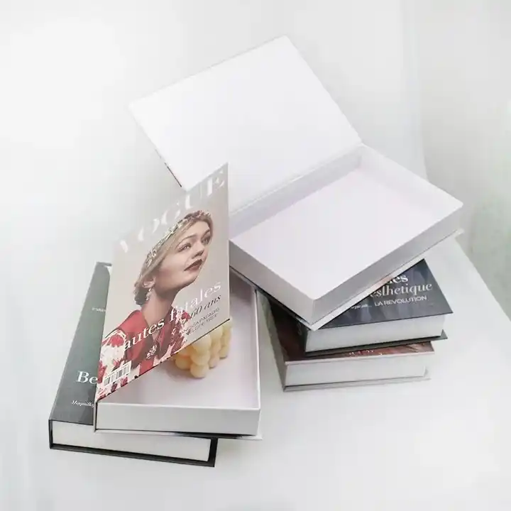 Luxury Decorative Vogue Book Box Storage Box Openable Book 