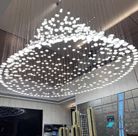 Plafonnier étoile créatif personnalisé pour la maison Hôtel Lobby Table de sable Lumière Cube Décoration Non-Standard Projet Éclairage Ventes