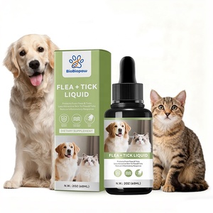 Cairan Pencegah Kutu dan Caplak untuk Kucing dan Anjing, Suplemen Kesehatan Rasa Salmon untuk Semua Usia - Product Image 1