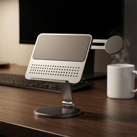 Support de tablette FEIXIANG rotatif à 360 degrés en alliage d'aluminium, compatible iPad, support magnétique pour téléphone, hauteur réglable, support de bureau