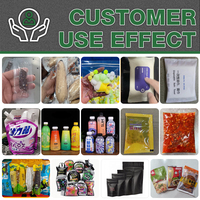 Pochettes à bec verseur personnalisables, durables, écologiques, biodégradables, réutilisables, thermoscellables, 100 pièces en PE pour l'emballage alimentaire liquide