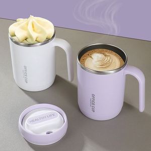 304 Stainless Steel Vacuum Insulated Cylindrical <b>Mug</b> with Lid and Straw for Student Office Use Festival Gift - Product Image 1