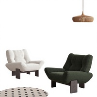 Fauteuil décontracté en bois de frêne blanc, édition designer, style français vintage, minimalisme italien, pour Emmi