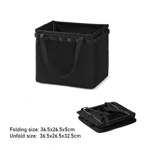 OEM Portable Square Organizer <b>Box</b> Wear Resistant Foldable Storage Bag <b>for</b> <b>Camping</b> Beach Tours Climbing Made Durable Polyester - Product Image 3