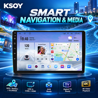 KSOY-T100 Radio Mobil Android 9 Inch Autoradio Layar Sentuh Car Play GPS 2+32G BT 5.4 WiFi 6 GLONASS Wireless Carplay Universal