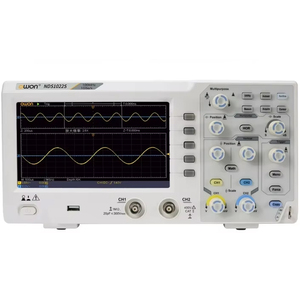 Oscilloscope de bureau industriel à double canal Owon NDS1022S/NDS1202S, fréquence d'échantillonnage en temps réel de 1 GS/s, écran TFT de 7 pouces, 10K - Product Image 1