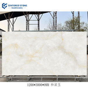 Sottile 9mm serie giada sinterizzata mattonelle di <span class=keywords><strong>pietra</strong></span> grande lastra di porcellana australiana arenaria <span class=keywords><strong>per</strong></span> soggiorno sala da pranzo <span class=keywords><strong>giardino</strong></span> - Product Image 3