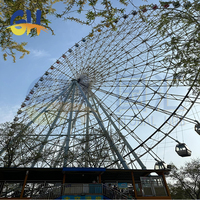 Grande roue géante spectaculaire de 88 m avec 8 sièges, cabine sphérique de luxe pour attraction de fête foraine en plein air